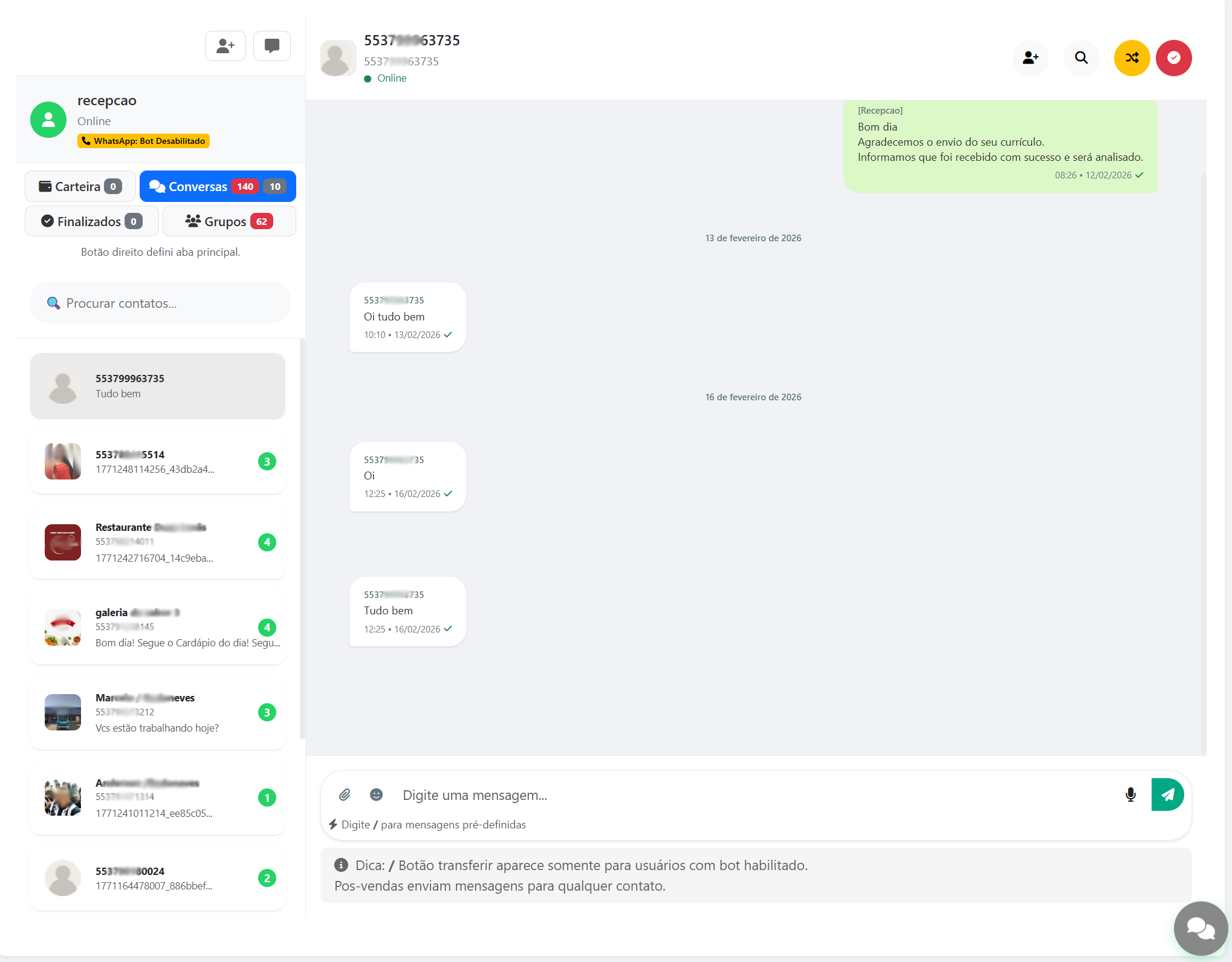 NIZap - Chat e atendimento WhatsApp